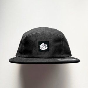 Strength & Heart - Black/Black, Rose 5 Panel Camp Hat